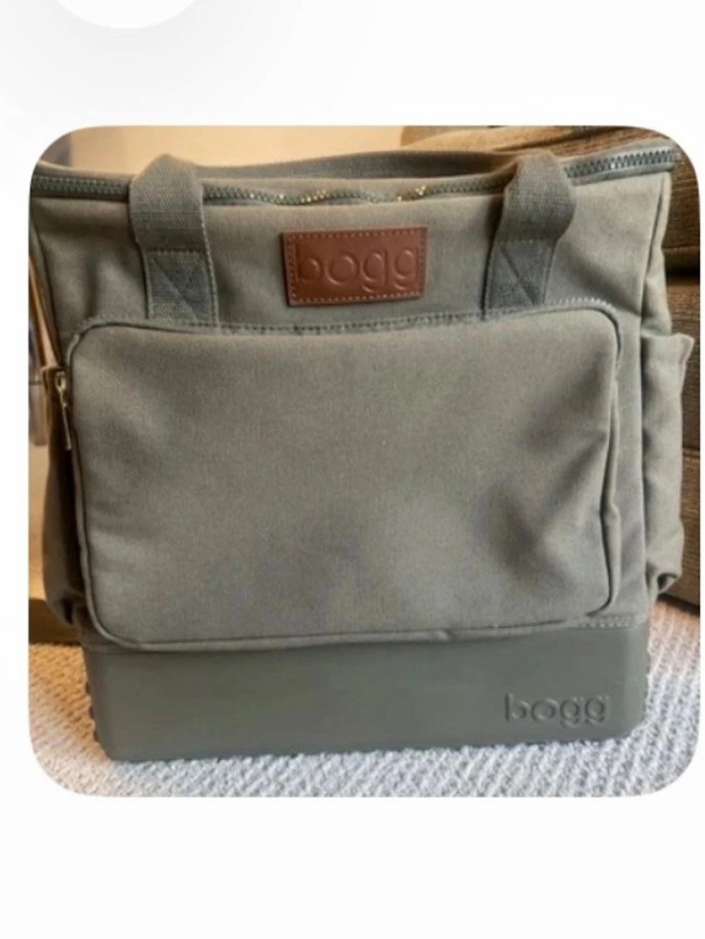 Bogg Tote Bag in Green Like New